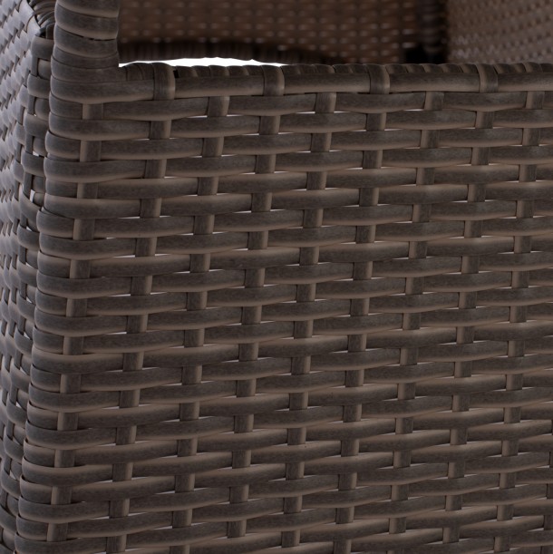 ΤΡΑΠΕΖΙ ΜΕΤΑΛΛΙΚΟ RATTAN ΓΚΡΙ FB95507.01 150x90x75Υ εκ. 12