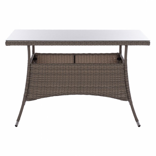 ΤΡΑΠΕΖΙ ΜΕΤΑΛΛΙΚΟ RATTAN ΓΚΡΙ FB95141.31 120x70x75Υ εκ. 8