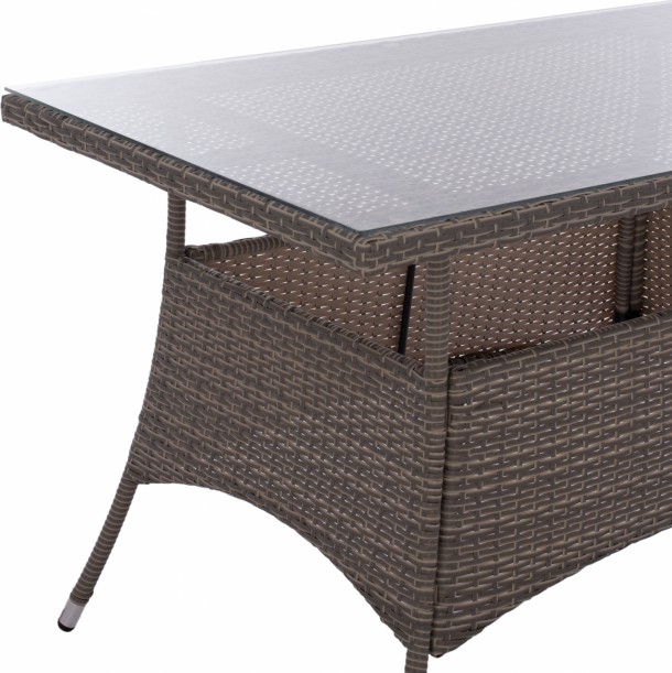 ΤΡΑΠΕΖΙ ΜΕΤΑΛΛΙΚΟ RATTAN ΓΚΡΙ FB95141.31 120x70x75Υ εκ. 9