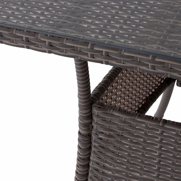 ΤΡΑΠΕΖΙ ΜΕΤΑΛΛΙΚΟ RATTAN ΓΚΡΙ FB95141.31 120x70x75Υ εκ. 13