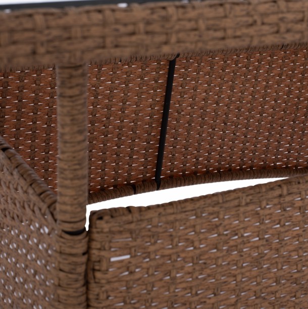 ΤΡΑΠΕΖΙ ΜΕΤΑΛΛΙΚΟ RATTAN ΜΠΕΖ ΚΑΦΕ FB95141.32 120x70x75Υ εκ. 12