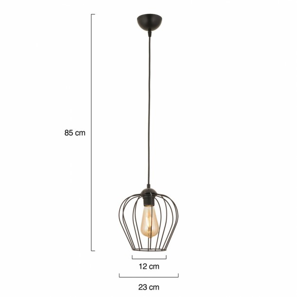 ΦΩΤΙΣΤΙΚΟ ΟΡΟΦΗΣ ΜΕΤΑΛΛΙΚΟ ΜΑΥΡΟ FB97565.01 23x85Υ εκ. 1