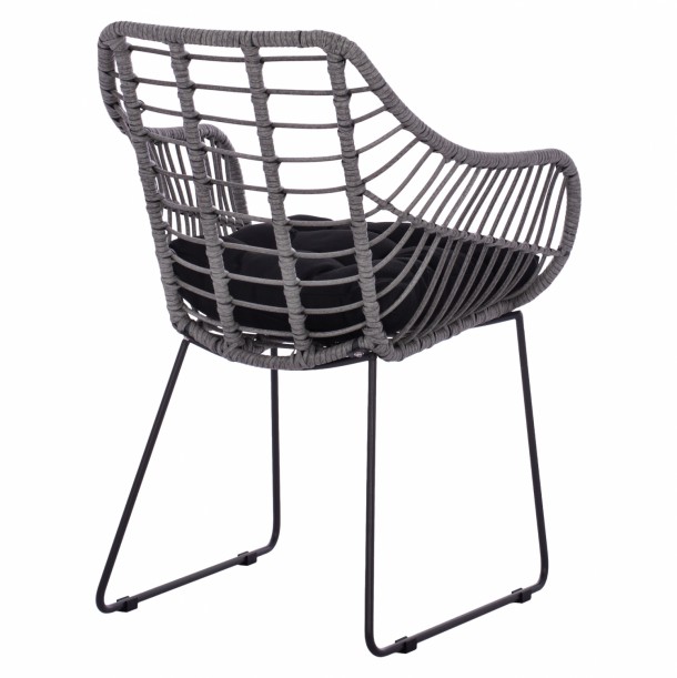 ΠΟΛΥΘΡΟΝΑ RADIA ΓΚΡΙ WICKER ΜΕ ΜΕΤΑΛΛΙΚΟ ΜΑΣΙΦ ΣΚΕΛΕΤΟ FB95300.20 60x62x84Υ εκ. 4