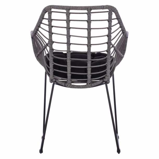 ΠΟΛΥΘΡΟΝΑ RADIA ΓΚΡΙ WICKER ΜΕ ΜΕΤΑΛΛΙΚΟ ΜΑΣΙΦ ΣΚΕΛΕΤΟ FB95300.20 60x62x84Υ εκ. 5