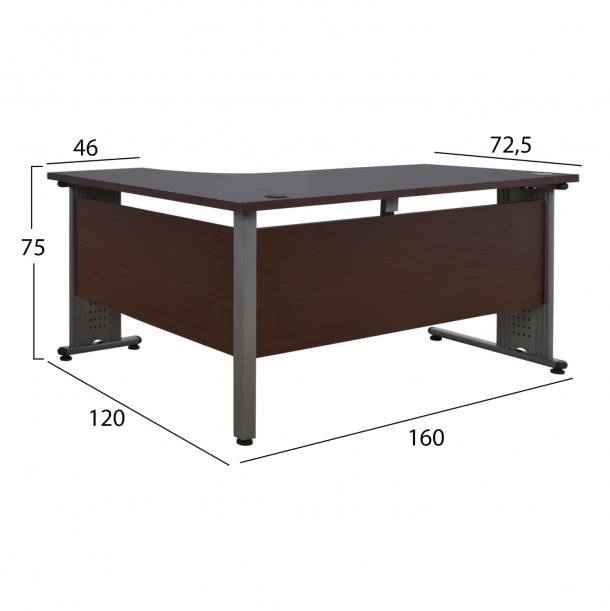 ΣΕΤ ΓΡΑΦΕΙΟΥ 2ΤΜΧ ΣΕ ΧΡΩΜΑ WENGE FB10206.02L 1