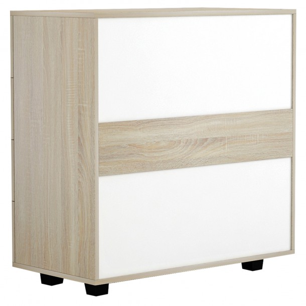 ΣΥΡΤΑΡΙΕΡΑ ΜΕΛΑΜΙΝΗΣ ME 4 ΣΥΡΤΑΡΙΑ SONOMA FB98996.01 80x40x83εκ. 3