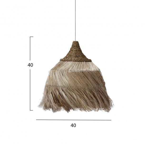 ΦΩΤΙΣΤΙΚΟ ΟΡΟΦΗΣ ΑΠΟ ΙΝΕΣ MENDONG GRASS ΣΕ ΦΥΣΙΚΟ 40x40x40Yεκ.FB97776 1