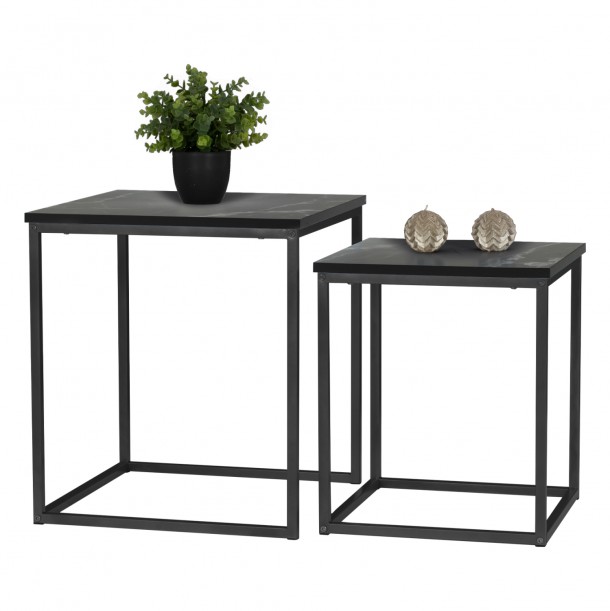 ΖΙΓΚΟΝ 2 ΤΕΜΑΧΙΩΝ MDF & ΜΕΤΑΛΛΟ 45Χ45Χ50Yεκ.FB98762.13 0