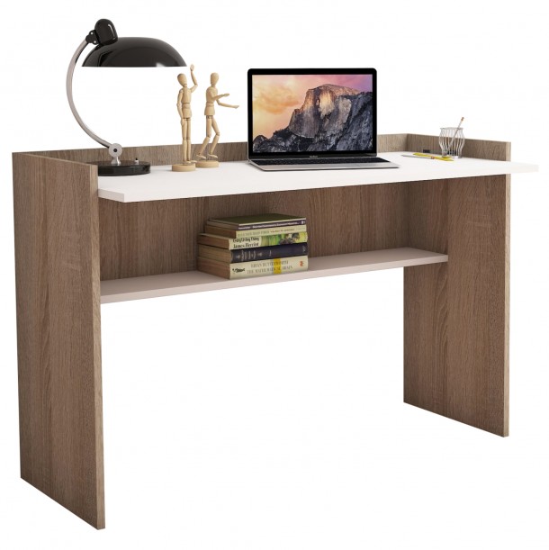 ΓΡΑΦΕΙΟ ΜΕΛΑΜΙΝΗΣ SONAMA ΛΕΥΚΟ 118x58x80Υεκ.FB99227.12 0