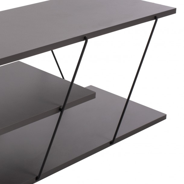ΕΠΙΠΛΟ ΤΗΛΕΟΡΑΣΗΣ FB98922.20 ΜΕΛΑΜΙΝΗ ΓΚΡΙ 120x32x33Yεκ. 4