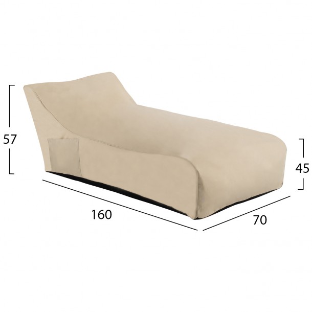 ΠΟΥΦ FB95806.01 ΜΠΕΖ ΜΕ UV PROTECTION 70x160x45-57Y εκ. 1