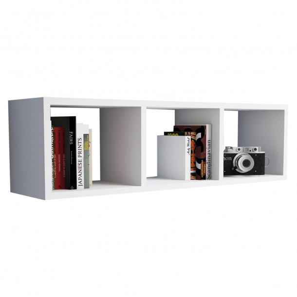 ΡΑΦΙΕΡΑ ΤΟΙΧΟΥ ΜΕΛΑΜΙΝΗΣ ΛΕΥΚΗ FB99228.11 90x22x25,6Υ εκ. 0