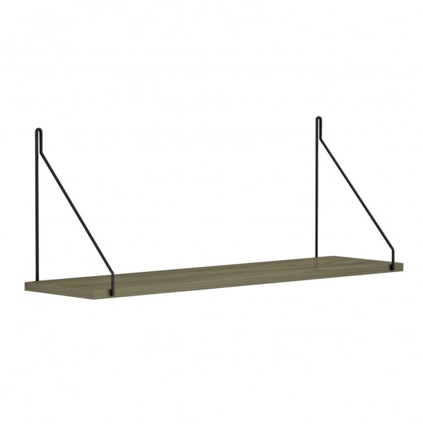 ΡΑΦΙ ΤΟΙΧΟΥ ΜΕΛΑΜΙΝΗΣ FB99183.12 OLIVE GREY 72x20x27Y εκ. 2