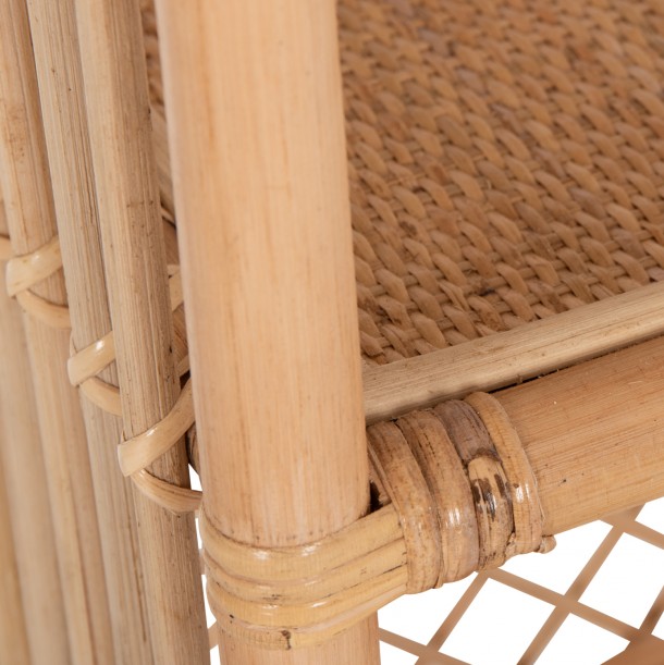 ΒΙΒΛΙΟΘΗΚΗ FB99552 ΑΠΟ ΦΥΣΙΚΟ RATTAN ΣΕ ΦΥΣΙΚΟ ΧΡΩΜΑ 80x40x182Υεκ. 6