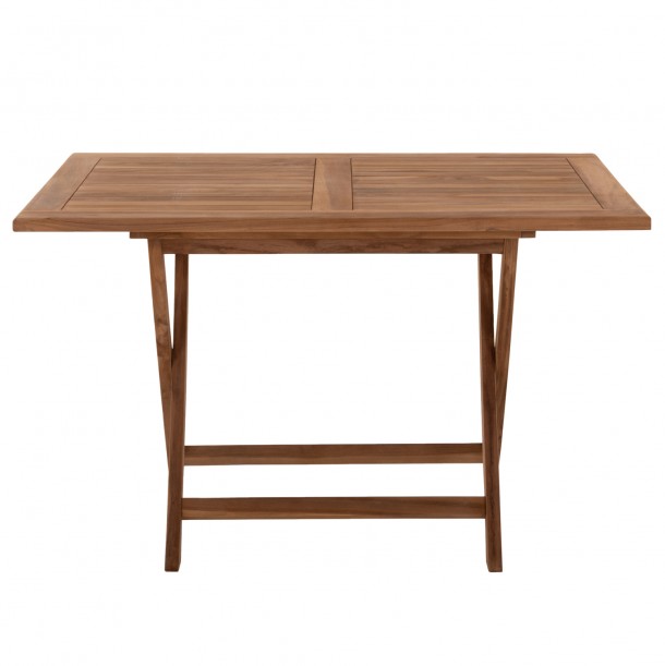 ΤΡΑΠΕΖΙ ΤΡΑΠΕΖΑΡΙΑΣ ΠΤΥΣΣΟΜΕΝΟ FB99542 TEAK ΣΕ ΦΥΣΙΚΟ ΧΡΩΜΑ 120x80x75Yεκ. 2