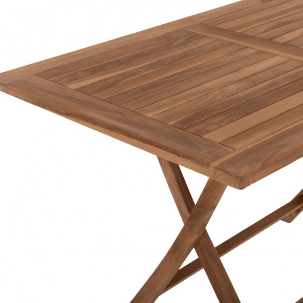 ΤΡΑΠΕΖΙ ΤΡΑΠΕΖΑΡΙΑΣ ΠΤΥΣΣΟΜΕΝΟ FB99542 TEAK ΣΕ ΦΥΣΙΚΟ ΧΡΩΜΑ 120x80x75Yεκ. 4