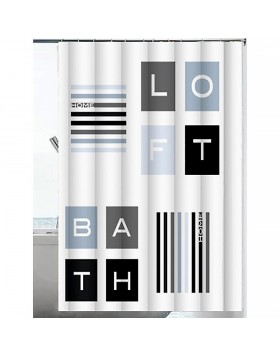 Κουρτίνα Μπάνιου Υφασμάτινη Bath 180Χ200 εκ. Κ10-20