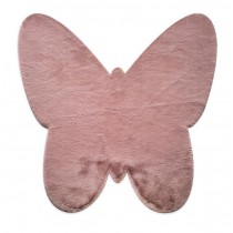 Χαλί Puffy JM7 Dark Pink Butterfly Antislip 