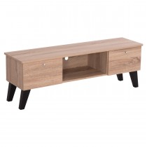 ΕΠΙΠΛΟ ΤΗΛΕΟΡΑΣΗΣ FB92481.01 ΜΕΛΑΜΙΝΗ ΣΕ SONAMA OAK-ΜΑΥΡΟ 120x32,5-34x41Yεκ.