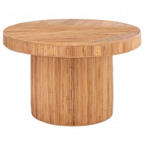 ΤΡΑΠΕΖΙ ΤΡΑΠΕΖΑΡΙΑΣ FB99884 ΦΥΣΙΚΟ RATTAN ΣΕ ΦΥΣΙΚΟ ΧΡΩΜΑ Φ120x76Υεκ.