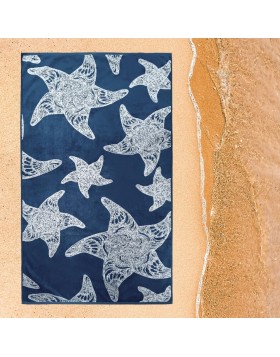 Πετσέτα Θαλάσσης Starfish Blue 86Χ160