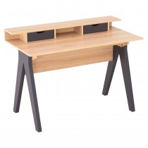 ΓΡΑΦΕΙΟ FB918290 ΜΕΛΑΜΙΝΗ ΣΕ SONAMA-ΓΚΡΙ 120x19-59x75-85,5ΥΥεκ.