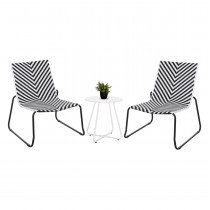 ΣΕΤ LOUNGE 3TMX ΕΞ.ΧΩΡΟΥ FB921193.02 ΜΕΤΑΛΛΟ ΚΑΙ ΣΥΝΘ.RATTAN ΣΕ ΛΕΥΚΟ-ΜΑΥΡΟ