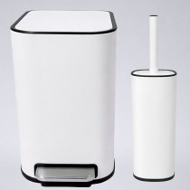 ΣΕΤ ΚΑΔΟΣ ΜΠΑΝΙΟΥ FINGERPRINT RESISTANCE ΜΕ ΠΕΝΤΑΛ SOFT CLOSE SL9291 ΛΕΥΚΟ 5LT 