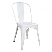 ΚΑΡΕΚΛΑ ΜΕΤΑΛΛΙΚΗ FB90018.21 ΣΕ MILK WHITE 45x47x85Υ εκ.