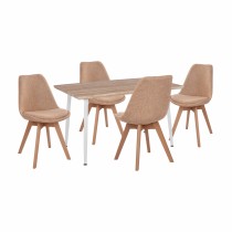 ΣΕΤ 5ΤΜΧ ΤΡΑΠΕΖΙ 120x70x76,5 cm SONAMA ΜΕ ΚΑΡΕΚΛΕΣ ΜΠΕΖ FB910382