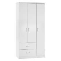 ΝΤΟΥΛΑΠΑ 3ΦΥΛΛΗ ME 2 ΣΥΡΤΑΡΙΑ FB9340.05 ΛΕΥΚΗ 89x42,5x181 εκ.