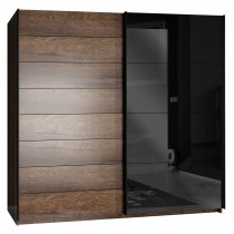 ΝΤΟΥΛΑΠΑ ΣΥΡΟΜΕΝΗ 2ΦΥΛΛΗ FB98804 ΚΑΡΥΔΙ GLOSSY ΜΑΥΡΟ 220,1x61,2x209,7 εκ.