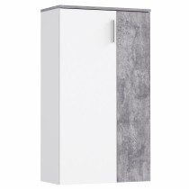 ΠΑΠΟΥΤΣΟΘΗΚΗ ΜΕΛΑΜΙΝΗΣ FB99014.03 ΛΕΥΚΟ - ΓΚΡΙ CEMENT 68,9x34,1x120,4Υ εκ.