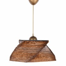 ΦΩΤΙΣΤΙΚΟ ΟΡΟΦΗΣ ΚΡΕΜΑΣΤΟ FB97358 ΑΠΟ ΞΥΛΟ ΚΑΙ BAMBOO ΚΑΡΥΔΙ 36x36x65Υ εκ.