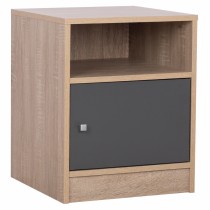ΚΟΜΟΔΙΝΟ ΜΕΛΑΜΙΝΗΣ MALORY FB92205.04 SONAMA-ΓΚΡΙ 40x40x50