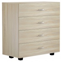 ΣΥΡΤΑΡΙΕΡΑ ΜΕΛΑΜΙΝΗΣ ME 4 ΣΥΡΤΑΡΙΑ SONOMA FB98996.01 80x40x83εκ.